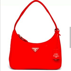 AUTHENTIC Red Re-Edition 2000 Nylon Mini Bag